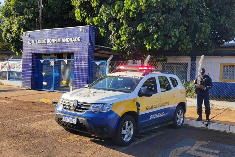 Dourados intensifica ronda escolar com trabalho da Guarda Municipal, PM e Civil