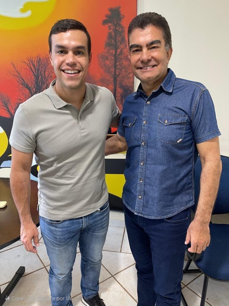 O prefeito eleito com o deputado federal Beto Pereira: parceria por Dourados, (Foto: Divulgação).